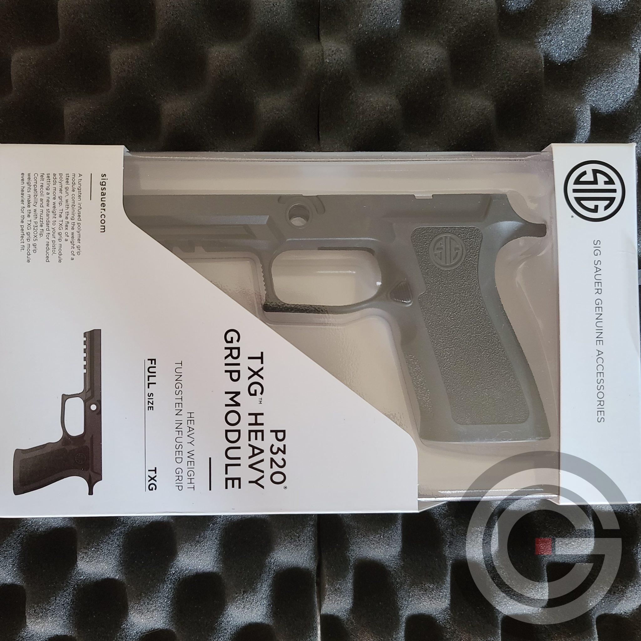 Sig Sauer P320 TXG Full Size Tungsten Grip Module + Weight Insert ...